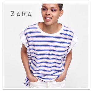 Zara Two-Tone Sleeve Top - NWT